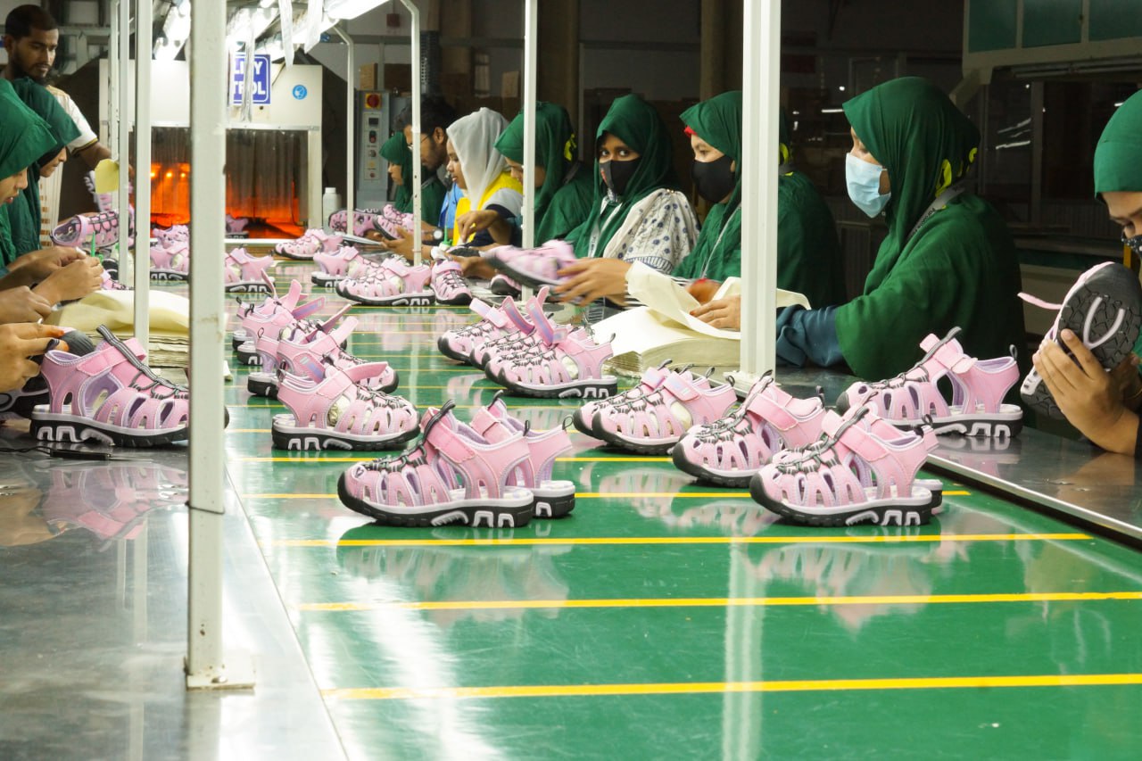 Parasole production line